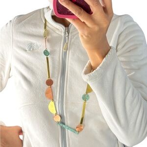 Sibilia by Anthropology small color composition necklace